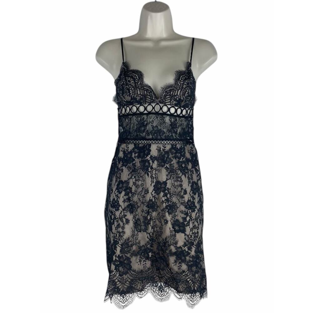 Victoria Secret Dream Angels Lace Slip Dress Lingerie Black Size XS - Picture 2 of 10